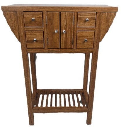 Modern Asian Entryway Table 26&rdquo; Wide