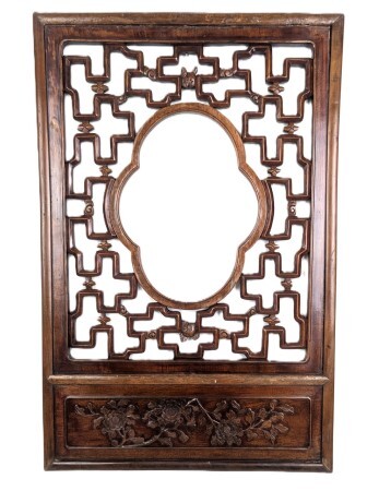 Chinese Antique Window Panel 30"H
