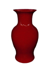 Chinese Porcelain Fishtail Vase Hand Glazed in Oxblood Red