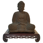 Meditative Buddha Statue in Sitting Posture 8.5" High