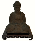 Meditative Buddha Statue in Sitting Posture 8.5"H