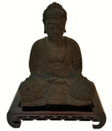 Meditative Buddha Statue in Sitting Posture 8.5" High
