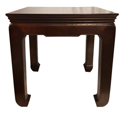 Chinese End Table Solid Elm Ming Design 24"H