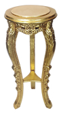 Gold Leaf Plant Stand Marble Top 36 Inch High