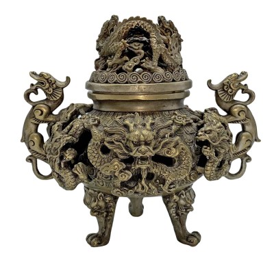 Chinese Dragon Incense Burner