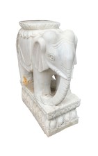 Oriental Stone Marble Statue Elephant