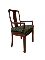 Elegant Oriental Dining Room Arm Chair