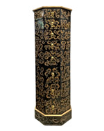 Oriental Pedestal Hand Painted Japanese Chinoiserie