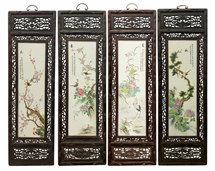 48" High Wall Plaque With Inlay Porcelain Set