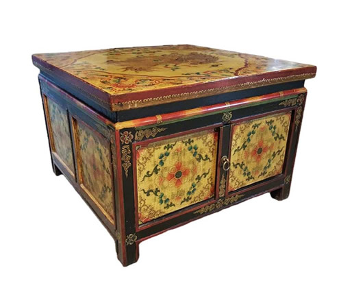Tibetan Cabinet For Coffee Table Use