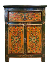 Tibetan Shoe Cabinet 27"H