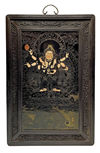 Oriental Glass Wall Panel of Tara Guanyin Bodhisattva