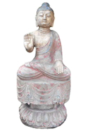 Stone Garden Buddha Statue 27"H