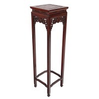 Large Flower Stand Rosewood Table, 47" High Large Flower Stand Rosewood Table, 47" High