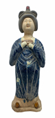 Chinese Statue Lady Musician With Thumb Harp