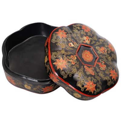 Chinese Pillow Box Floral Mushroom Shape