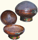 Chinese Antique Lidded Basket