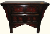 Antique Chest Of Drawers With Hand Carved Drawers