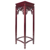 Solid Rosewood Plant Stand, Square Top 36"H