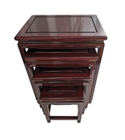 Rosewood Oriental Nest Of Tables