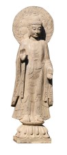 Stone Garden Statue Buddha With Halo