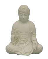 White Buddha Sitting Meditation