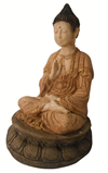 19" H. Buddha Garden Statue Giving Blessing