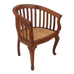 Indonesian Chair Round Back Rattan Seat