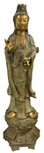 Oriental Bronze Goddess Statue 62 Inches High