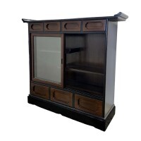 Japanese Wooden Curio Cabinet