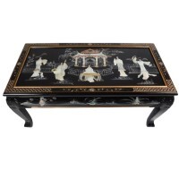 Lacquered Coffee Table with Mother Of Pearl Inlaid Dragon Lacquered Coffee Table with Mother Of Pearl Inlaid Dragon