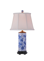 Blue and White Porcelain Lamp with hand painting