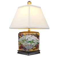 Japanese Style Porcelain Table Lamp Diamond Shape Japanese Style Porcelain Table Lamp Diamond Shape