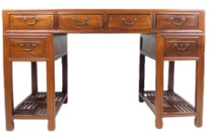 Chinese Antique Scholar Desk Solid Elmwood
