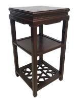 Chinese Carved Lattice Wood Table