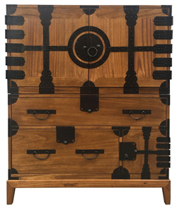 Japanese Style Elmwood Tansu Chest