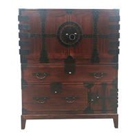 Japanese Cabinet Tansu Chest Dark