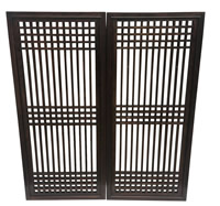 Chinese Wall Carving Lattice Panels 41"H