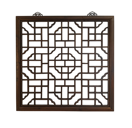Carved Lattice Window Panel 31 Inches