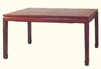 96" Oriental Rosewood Finish Dining Table