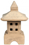 18" Stone Garden Lantern Ash Oki-gata