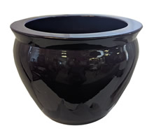 Porcelain Planter Plum Glaze 15 Inch