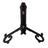 Oriental Matte Black Plate Stand