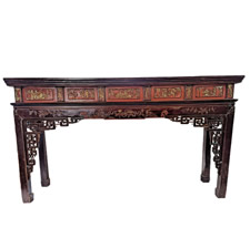 Chinese Antique Altar Table Dongyang 88"W