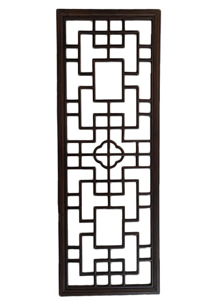 Traditional Carved Wall Panel Elm Wood 62"