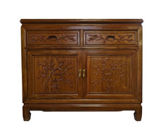 Bird and Flower Rosewood Console Cabinet