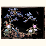 Oriental Wall Art Hand Painted Birds & Flowers