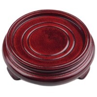 Dark Red Mahogany Porcelain Vase Stand