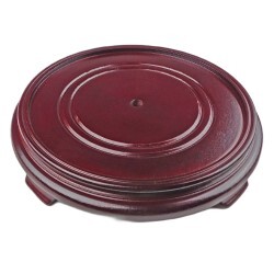 Dark Red Mahogany Porcelain Vase Stand