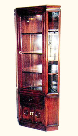Rosewood corner cabinet